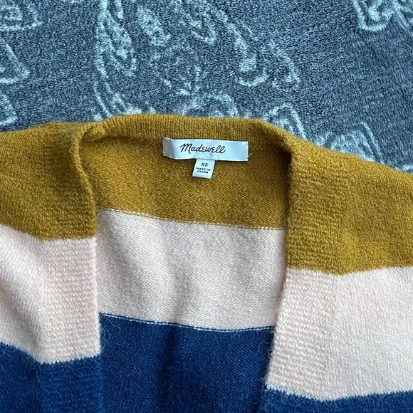 Madewell Kent Stripe Cardigan Sweater Size XS - Picture 6 of 11